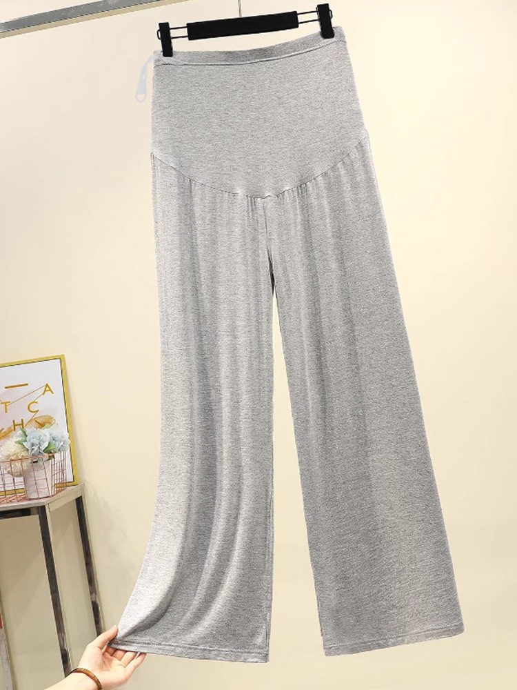 Maternity Pants for Autumn, Thin and Breathable Leggings for Women, Non-Tight on the Stomach, Loose, Casual, Versatile, Straight-Leg Wide-Leg Pants