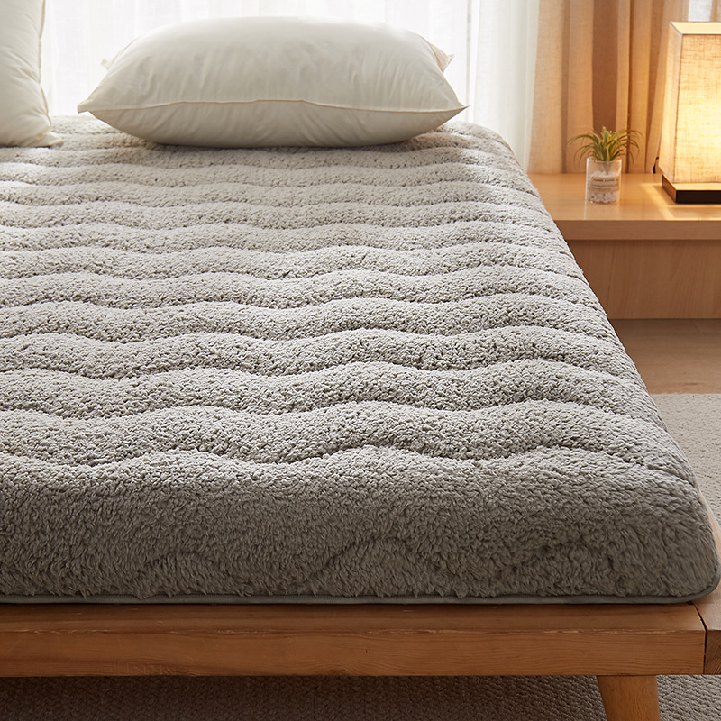 Lambswool mattress soft cushion household tatami mat winter thickened student dormitory single warm winter bed mattress