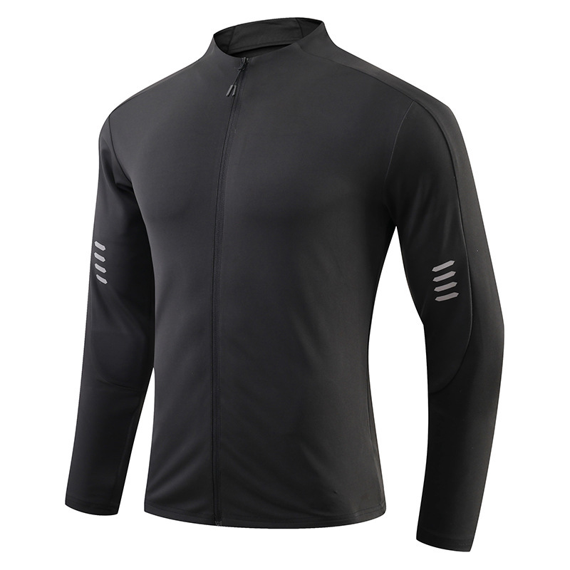 Autumn Men's Sports Jacket Outdoor Quick-Dry Zip-Up Fitness Wear Loose Casual Running Jacket Versatile