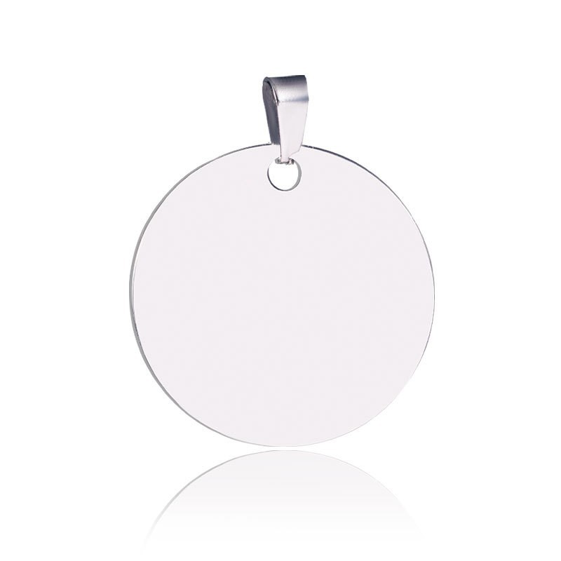 Cross-border gold and silver black military tag tag laser engraving stainless steel blank material ID tag pendant wholesale