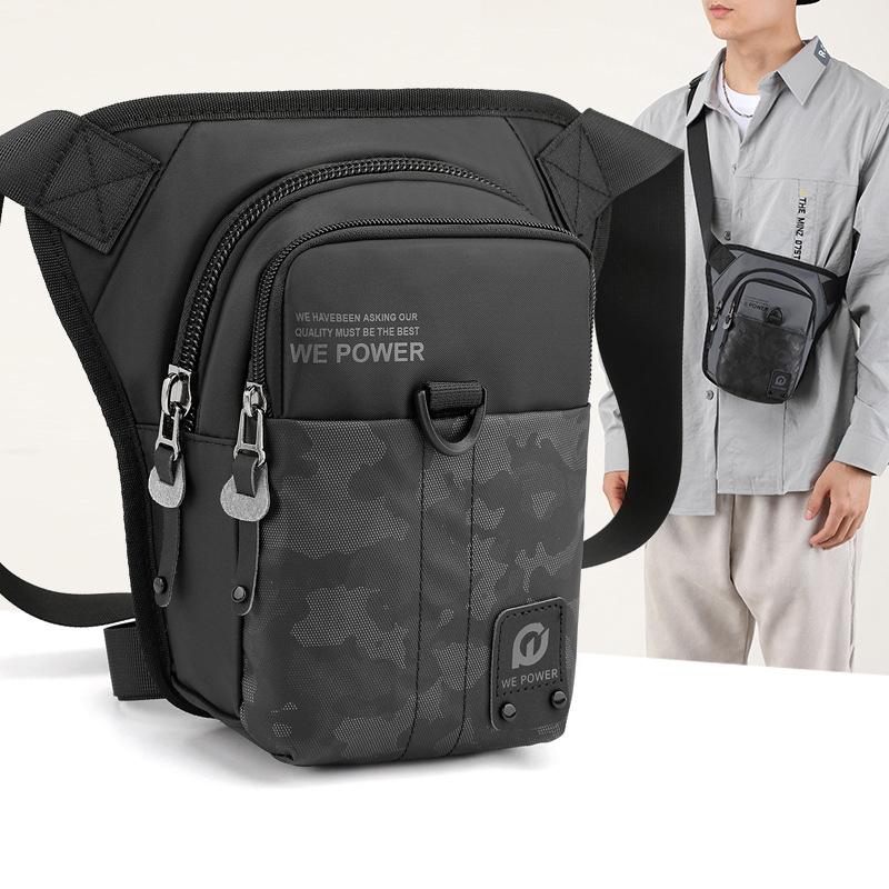 Мужская легкая сумка на ногу, многофункциональная, для рыбалки и отдыха