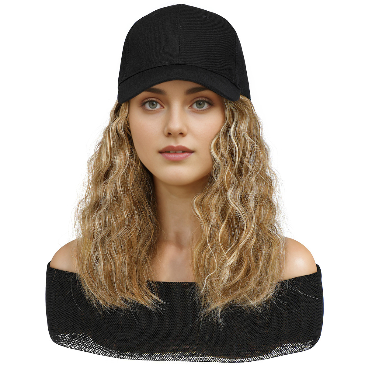 Hat Wig All-In-One Women's Fashion Wig Hat Bobo Bob All Year Round Short Curly Hair New Spot Wholesale