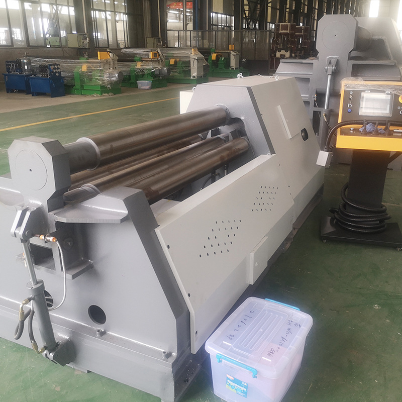 W12 Cnc Four-Roller Coating Machine Manufacturer Fully Automatic Hydraulic Stainless Steel Plate Small Four-Axis Round Machine Tool