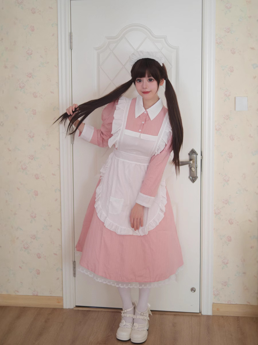 Original New Style Suitable for Daily Wear Traditional British Maid Long Dress Maid Outfit Cross-Dressing Cosplay Japanese Uniform