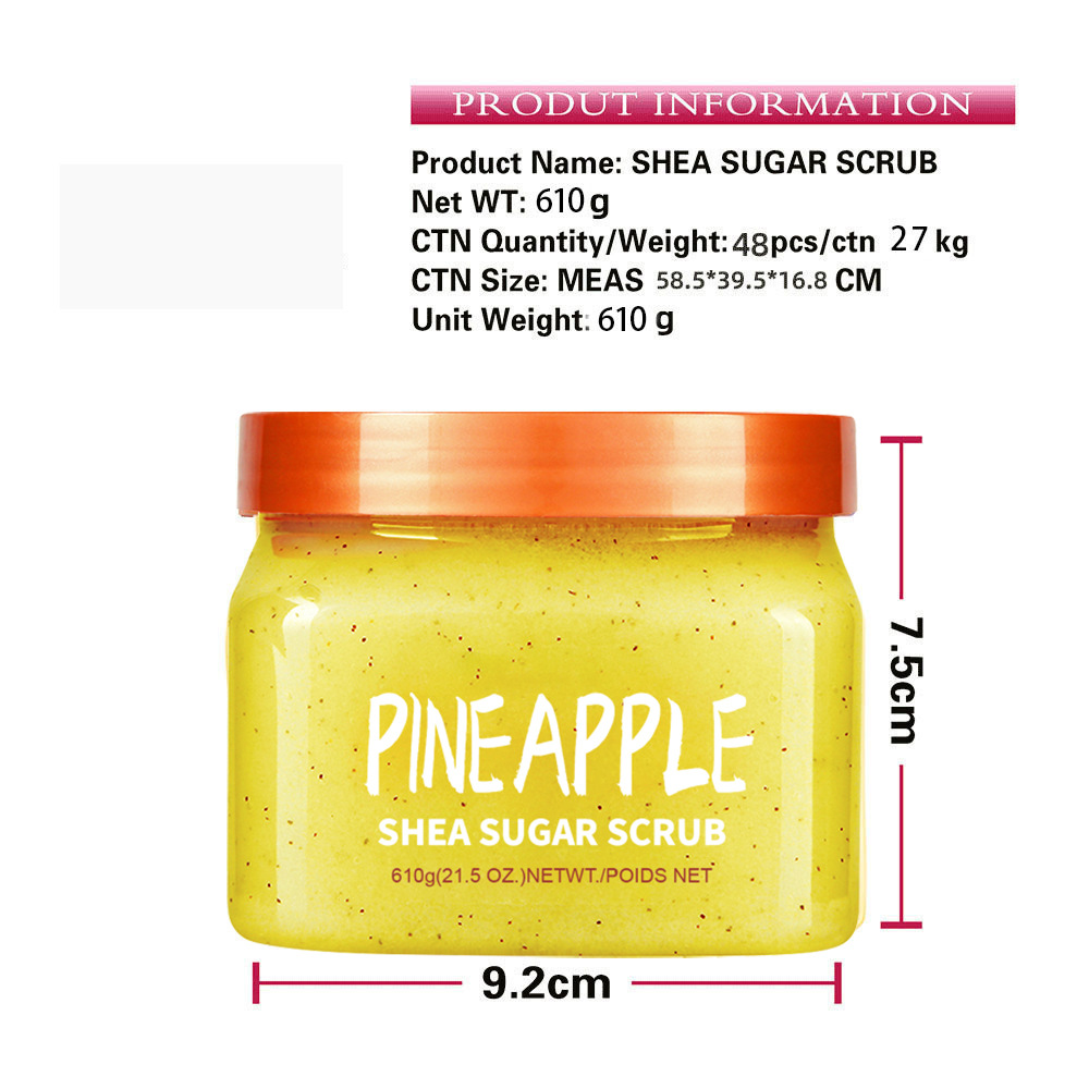 Shea Sugar Scrub Sugar Salt Scrub Softens Cuticles, Removes Dead Skin, Moisturizes, Smoothes and Mild Bath Salt