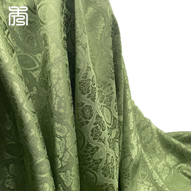 Thickened Dark Pattern Soft Chinese Style Cheongsam Han Dynasty Jacquard Fabric Shuangqiao Imitation Simple Spring and Summer Women's Clothing Fabric