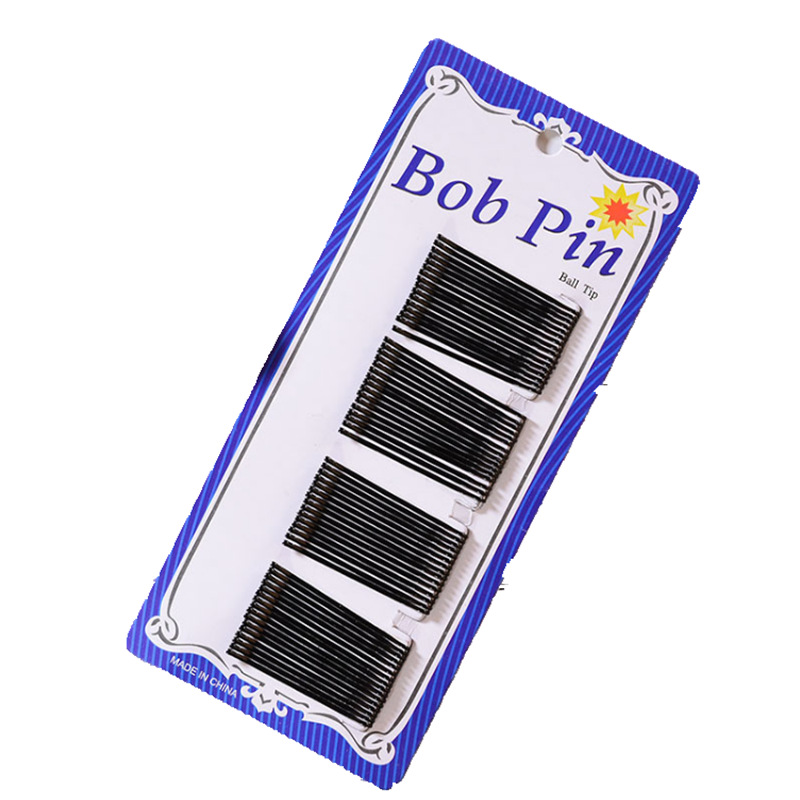 Black simple word clip wave bangs hairpin hairpin updo side clip broken hair small clip headdress 1 yuan jewelry