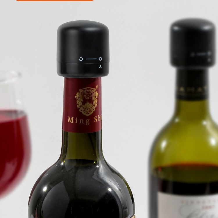 Mini red wine stopper household sealed wine stopper creative glass stopper fresh-keeping stopper wine stopper bottle cap pull-out type