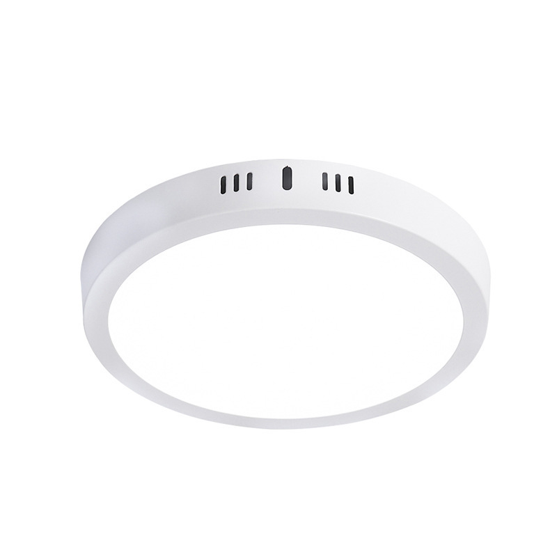 Led surface mounted panel light 6W12W round kitchen aisle open-hole free surface mounted panel downlight energy-saving eye protection lamp