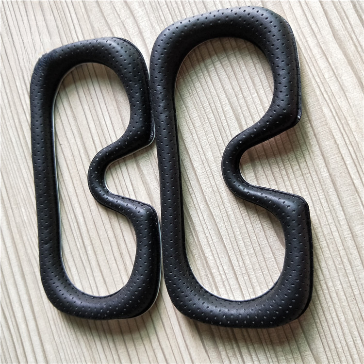 Huisheng Supply маска для глаз VR, губчатая сетчатая ткань, кожаная пробитая, горячепрессованная формовка, губчатая маска для глаз, PU-ремень, дышащая отверстие