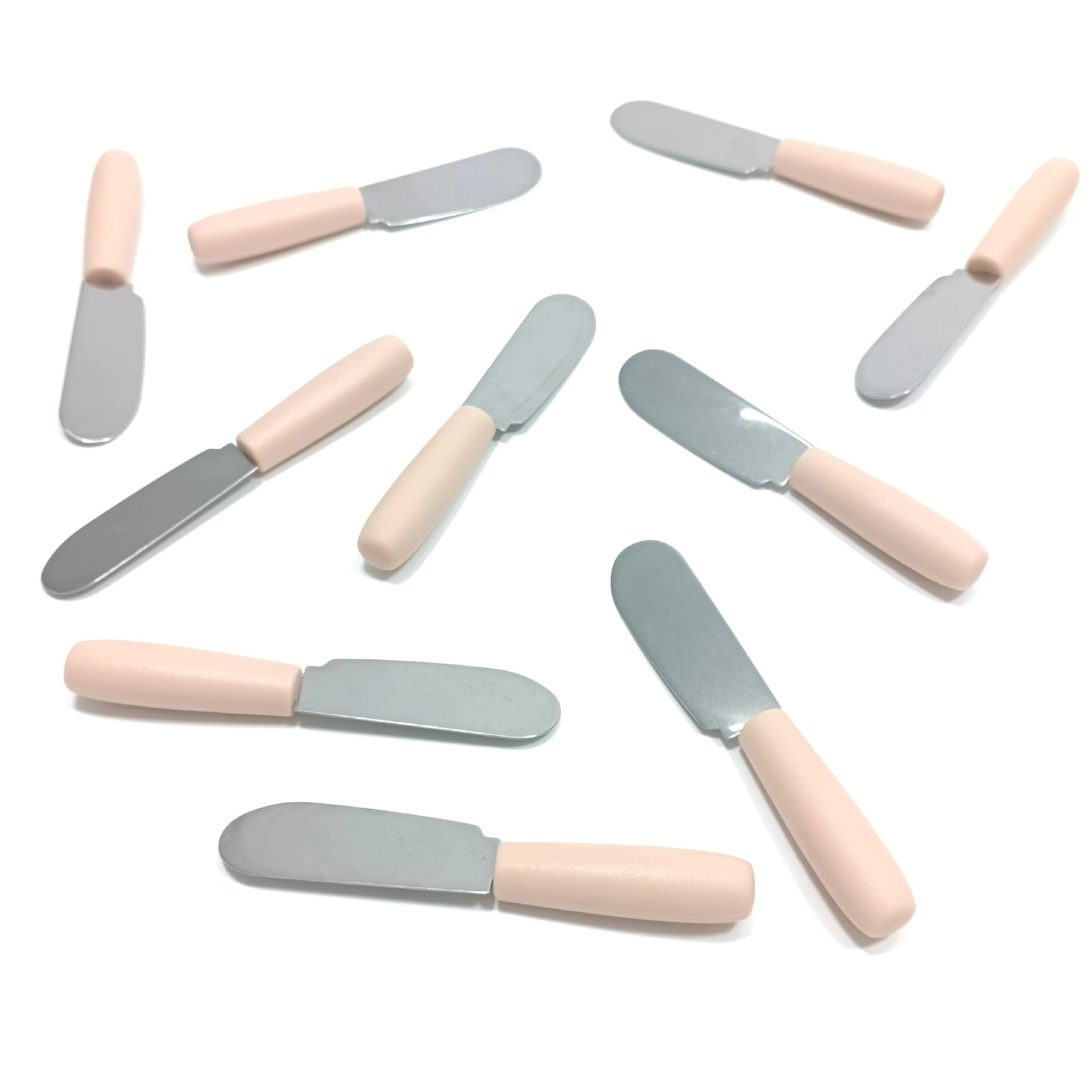 PP handle stainless steel butter knife breakfast butter knife baking cheese knife mini jam knife toast sauce cheese knife