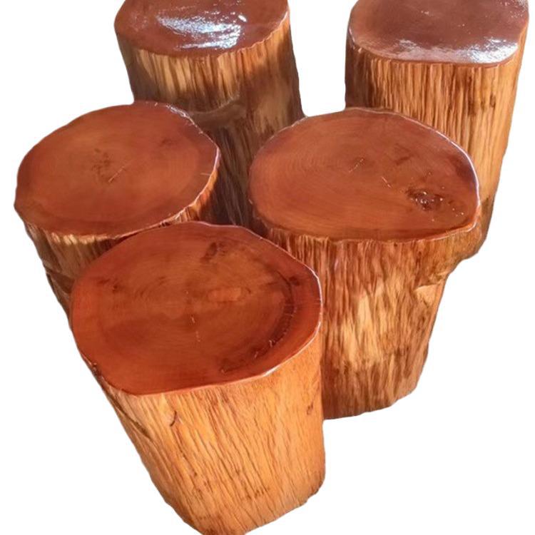 Root Carving Stool Solid Wood Pier Log Stump Sump Base Tea Table Tea Table Large Plate Bracket Wood Round Wood Direct Selling