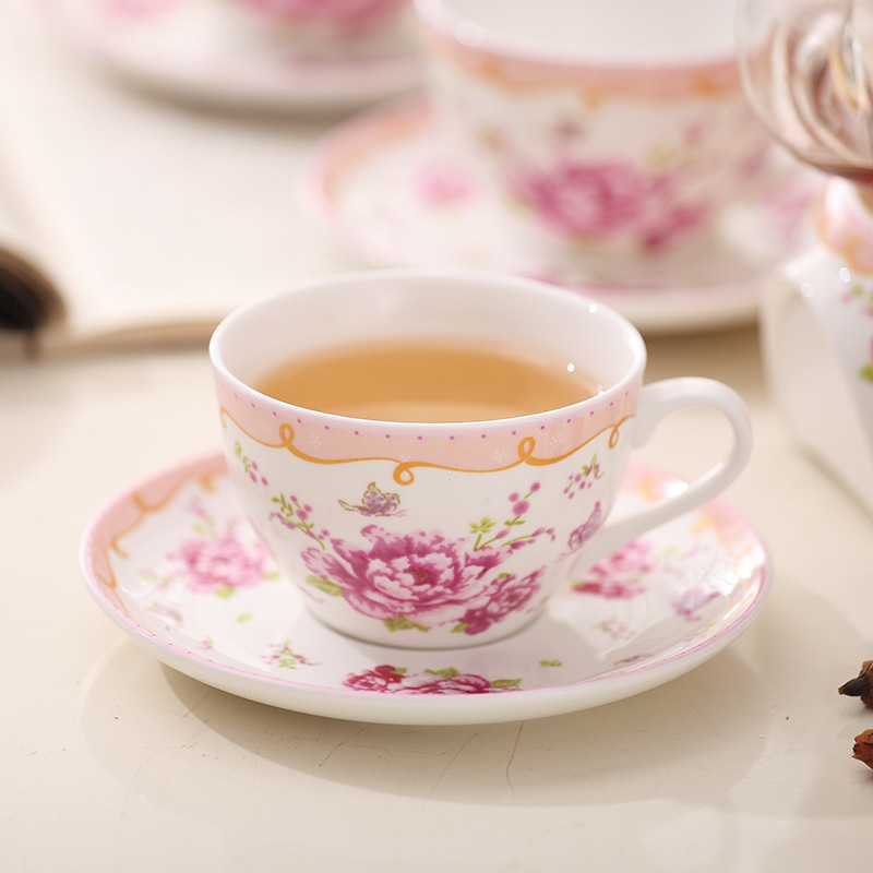 Pastoral style glass fruit tea teapot British afternoon tea candle heating flower tea set suit housewarming gift box