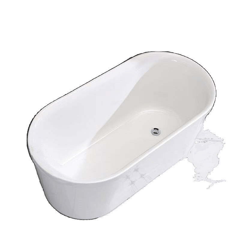 B&B Hotel Acrylic Household Adult Independent Movable Small Apartment Chaise Kidsren's Small Bathtub Free of Installation