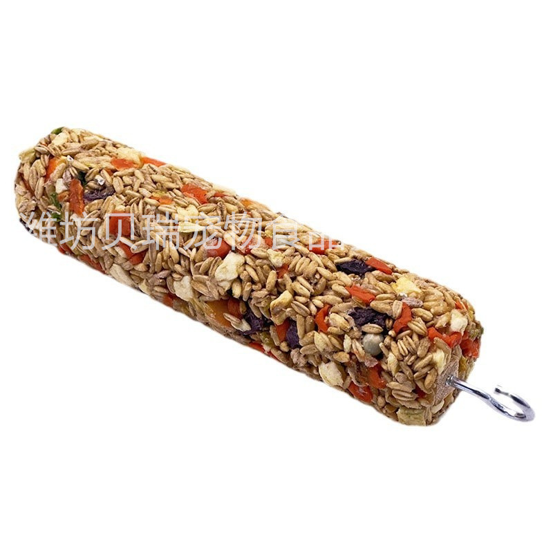 Parrot Snack Stick Tiger Skin Peony Teething Cereal Stick Bird Food Feed Training Reward Snack Chewing