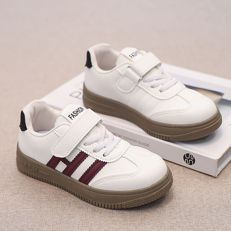 Girls' sneaker 2024 Spring and Autumn New Children's Soft Sole Board Shoes Breathable Boys' De Training Shoes Baby Forrest Gump Shoes