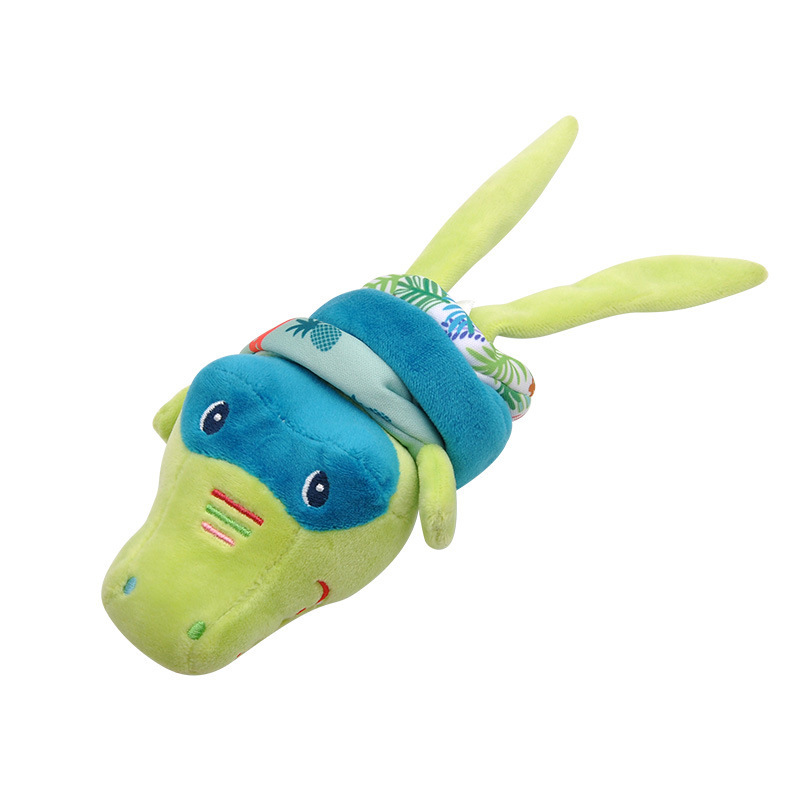 New baby animal pull shock car hanging toy baby stroller pull bell plush bed hanging doll factory direct wholesale