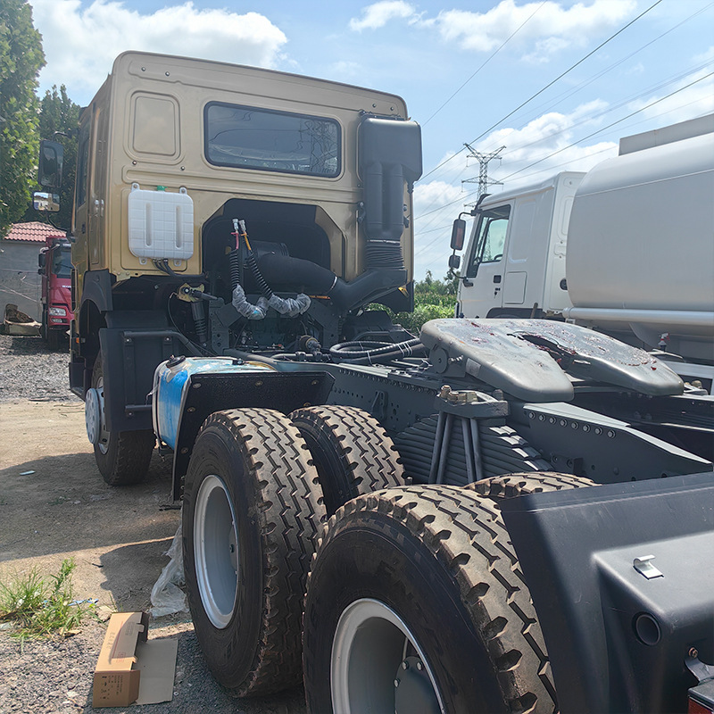 Cross-Border Howo Tractor Truck Guosan 6X4 Engineering Dump Tractor Semi-Trailer 371 Horsepower Tractor Semi-Trailer Trailer Head