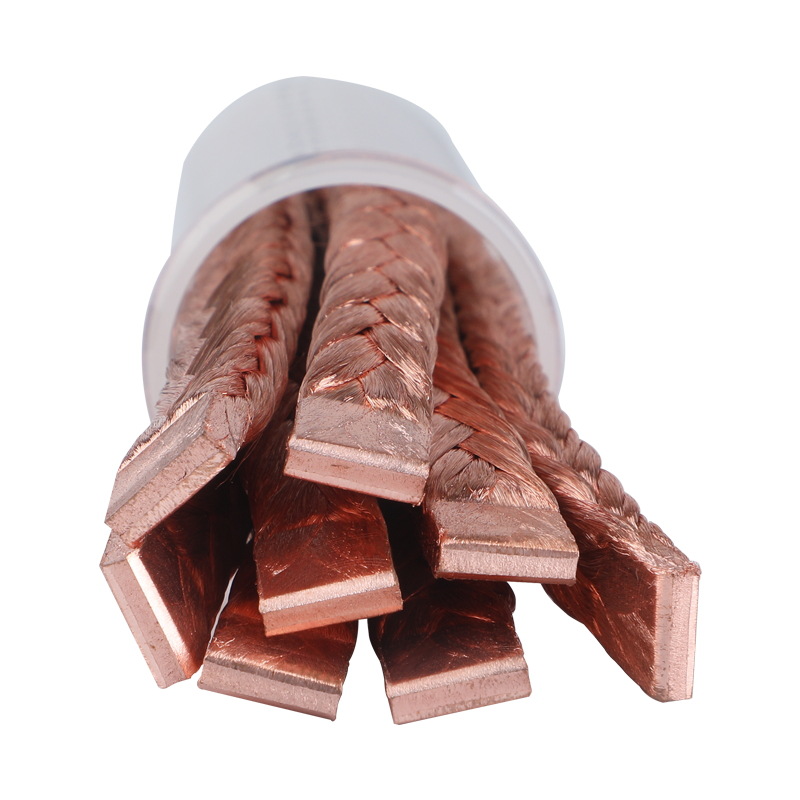 New Energy Flexible Grounding Wire Welding Wire 25 Square Millimeter 8-Strand Copper Braided Square Wire Tinned Bare Copper Brush Wire