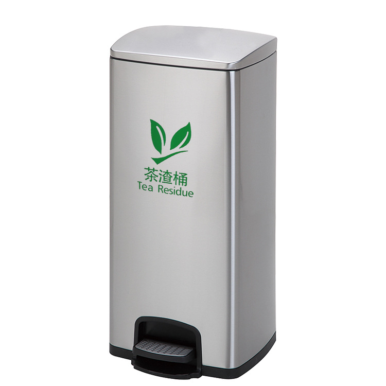 Tea residue bucket stainless steel tea water container household tea filter bucket commercial water zone filter grid garbage container dry and wet separation