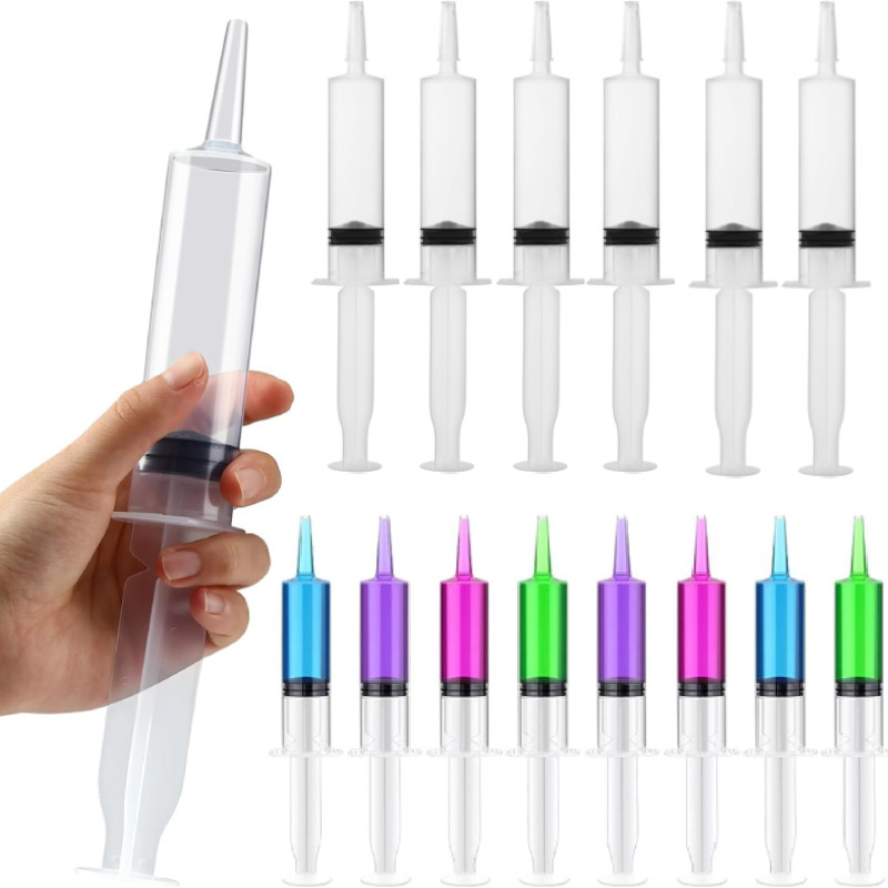 Шприц без печати, пищевой пластик, 10мл, 20мл, 45м, в наличии, для Хэллоуина и Дня благодарения