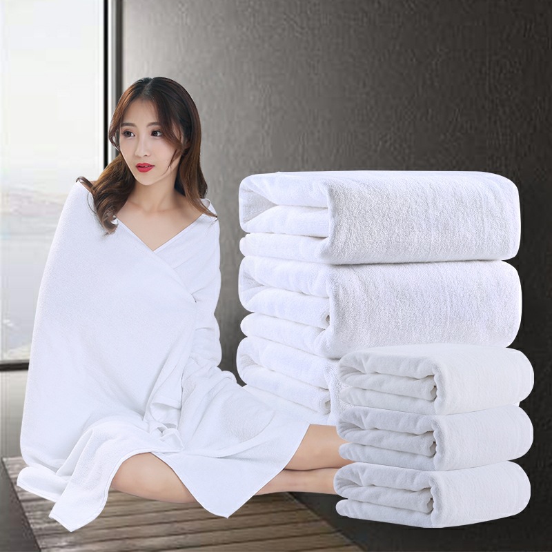 Wholesale disposable white bath towel towel Hotel hotel bath beauty salon bed bath towel absorbent lint