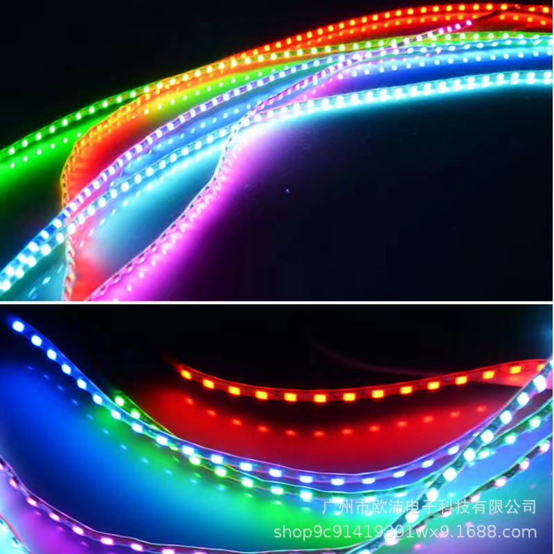 Car and Motorcycle Lights with Motorcycle Modified Colorful Flashing Marquee Decoration Super Bright Led Casing Light Strip