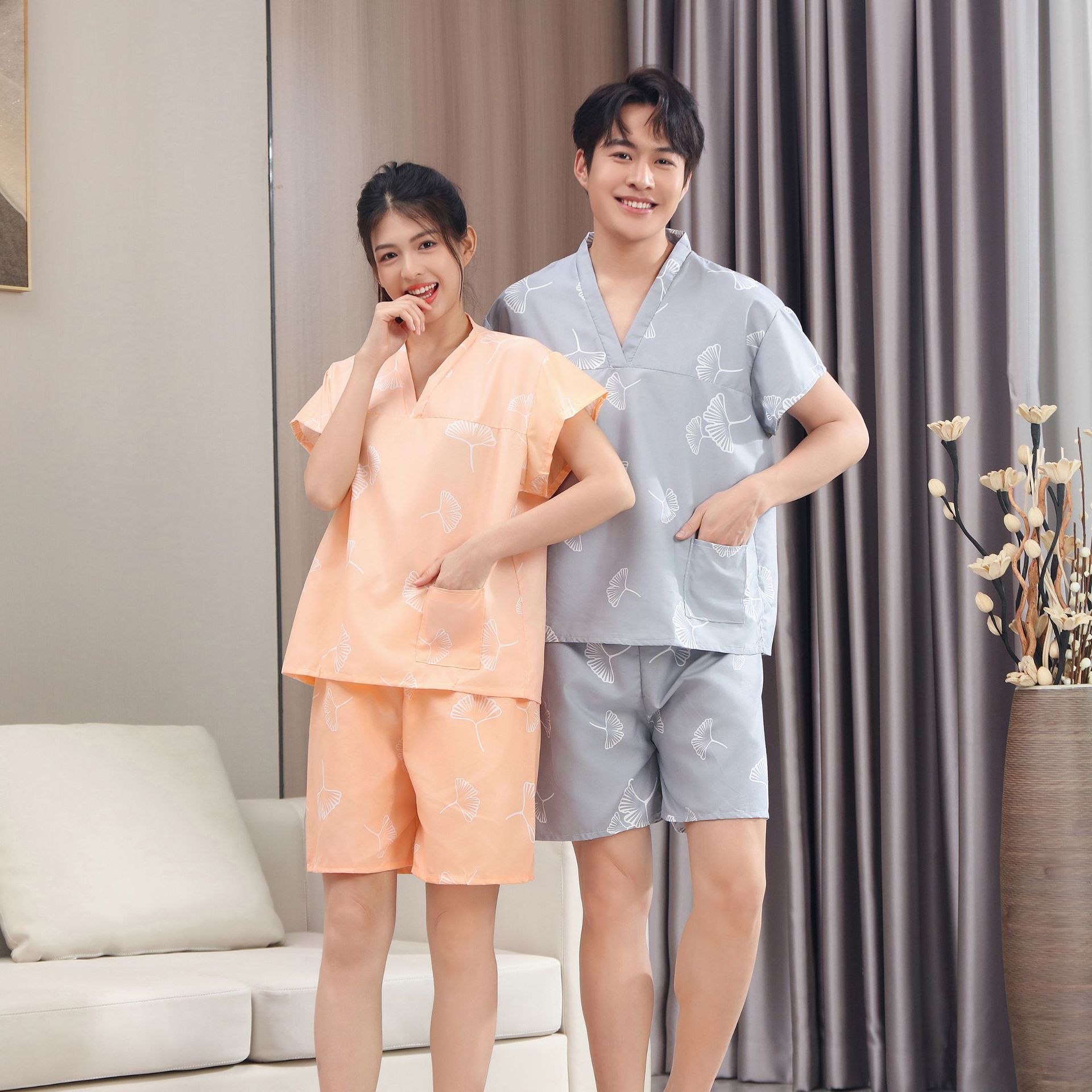 Disposable bath clothes women sauna clothes moxibustion cotton men's massage foot sweat steaming clothes hotel bathrobe physiotherapy clothes wholesale