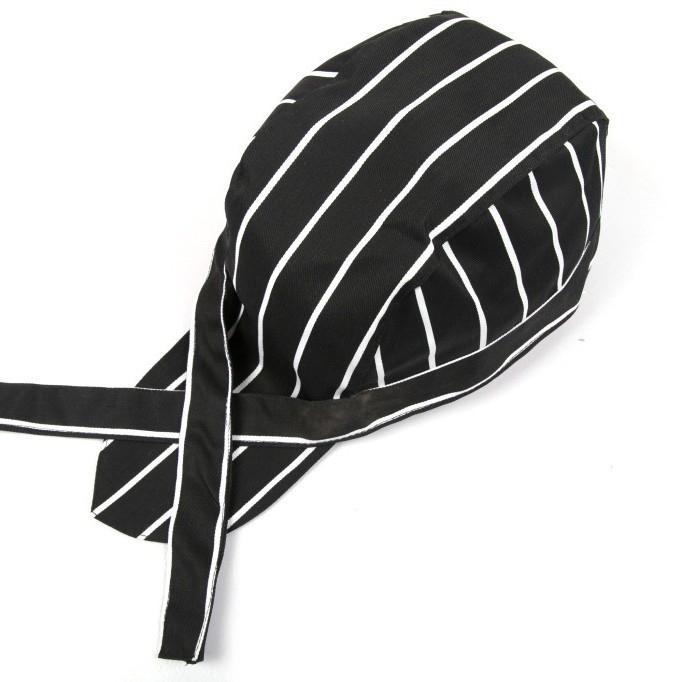 Cross-border Pirate Hat Chef Hat Korean Style Western Restaurant Waiter Men's and Women's Work Hat Headgear Hat Baotou Ribbon Hat