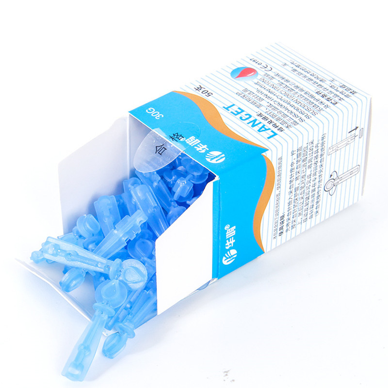 Medical Huahong disposable sterile blood collection needle bloodletting needle type 50 pieces blood diarrhea acupuncture collaterals cupping diarrhea pen