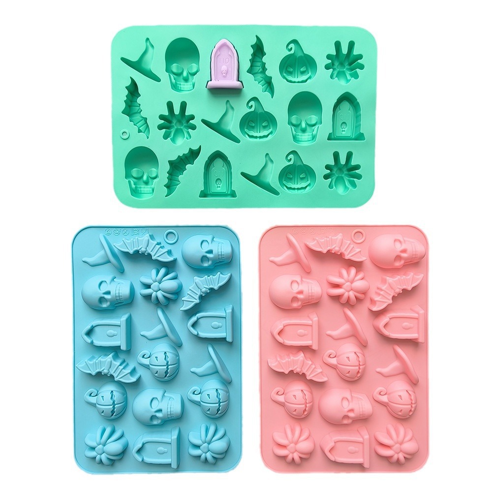 18 Even Halloween Pumpkin Hat 662 Chocolate Silicone Mold DIY Candy Cookie Cake Baking Mold