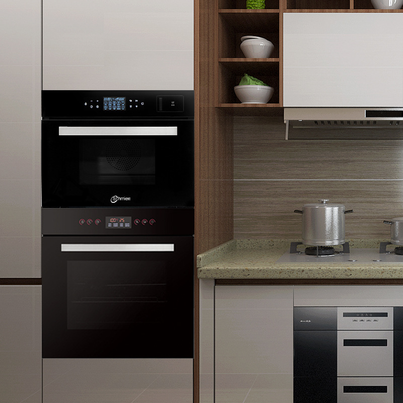 Schmiea Embedded Electric Steamer Electric Oven suit Combination Steamer Oven Household Inlay Air Fried