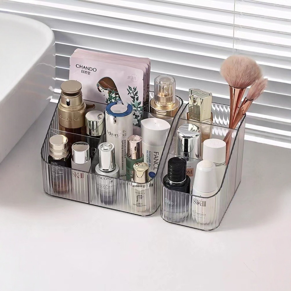 Desktop Cosmetic Storage Rack Ins-style Trapezoidal Storage Rack Multi-layer Acrylic Skin Care High-grade Fit Box