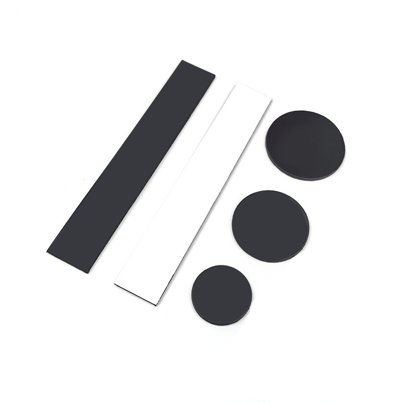 Round Rubber Soft Magnetic Single-Sided Adhesive Tape Same-Sex Soft Magnetic Stickers for Home Refrigerator Office Supplies Self-Adhesive Rubber Magnetic Stickers