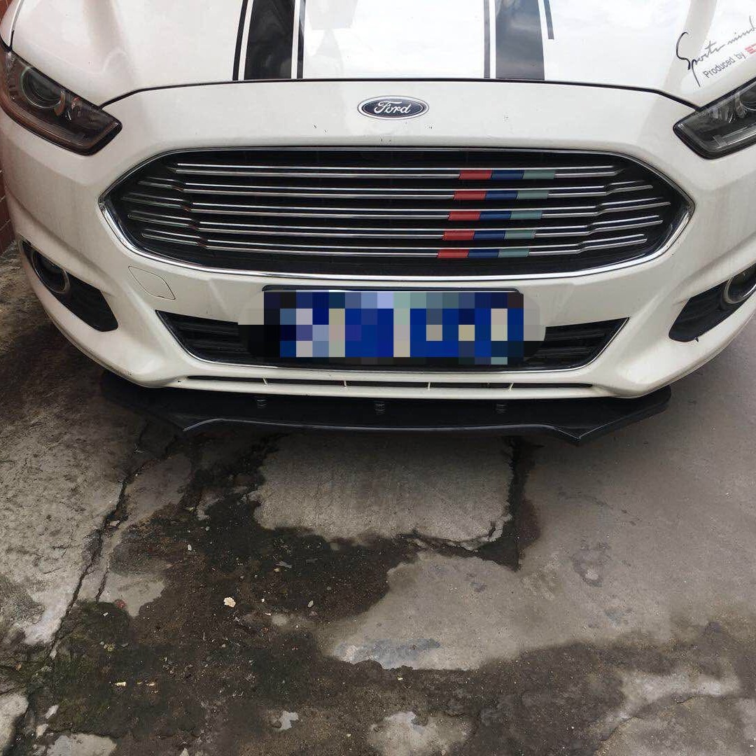 Supply head shovel middle section A front lip car modification parts bright black front shovel corner car decoration front lip corner