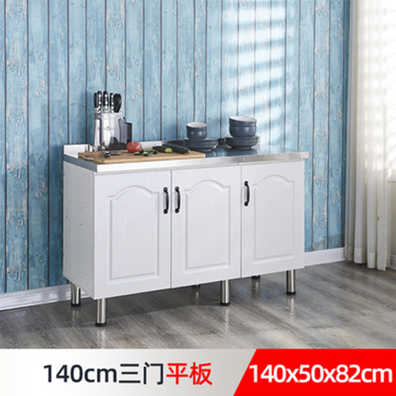 # N5 Simple Stainless Steel Cabinet Kitchen Cabinet Stove Cabinet Integrated Rental Kitchen Cabinet Home Storage Cabinet