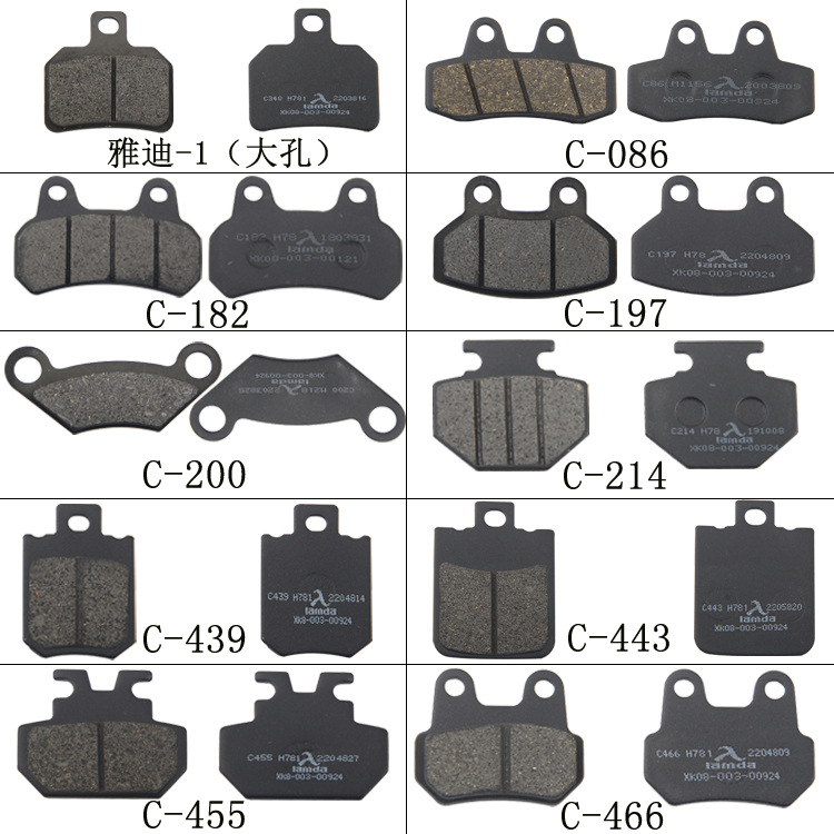 Original matching battery car wear-resistant disc brake Piyadi Emma Tailing New Day Green Source brake pad modified disc brake pad