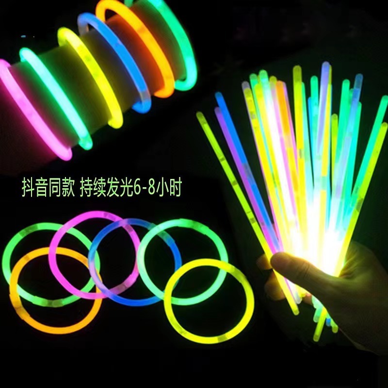 Tiktok hot color fluorescent stick joint fluorescent bracelet luminous stick concert luminous stick fluorescent bracelet
