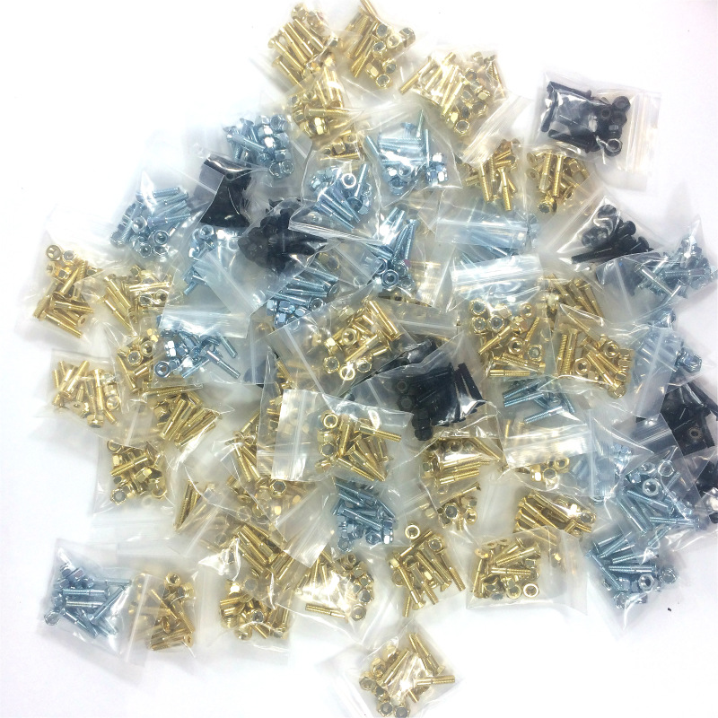 Двойные накладки для скейтборда, гвозди для серфинга, аппаратные аксессуары для лонгборда, внутренние шестигранные 1 дюйм, золотые, черные, серебряные гвозди