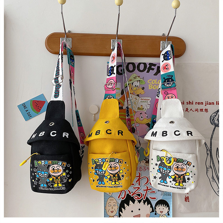 Сумка-почтальон Хлебный Супермен, мультяшная, милая, для мальчиков и девочек, сумка на грудь для малышей, для выхода, кроссбоди, кошелек для монет