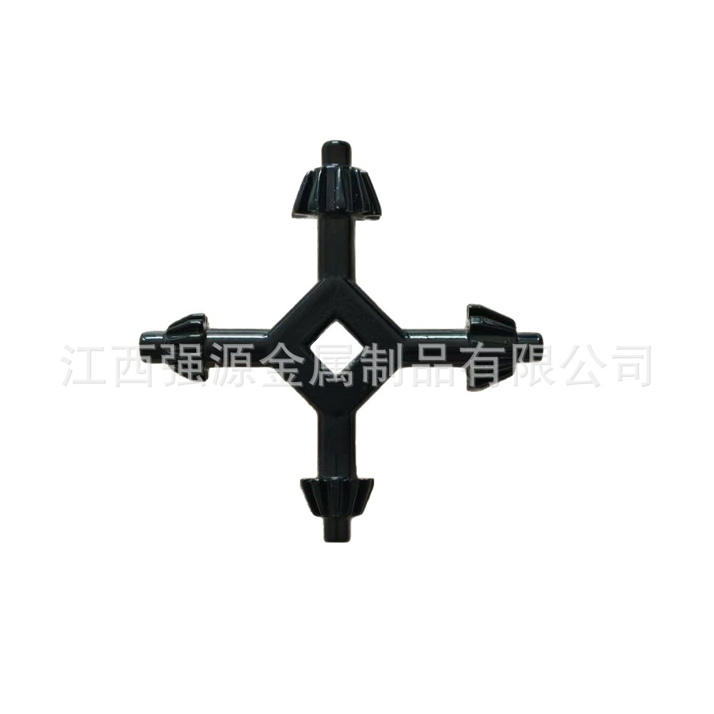 Factory Wholesale Multifunctional Small Wrench Triangular Four-Corner Cross Six-In-One Universal Train Electric Control Cabinet Elevator Key