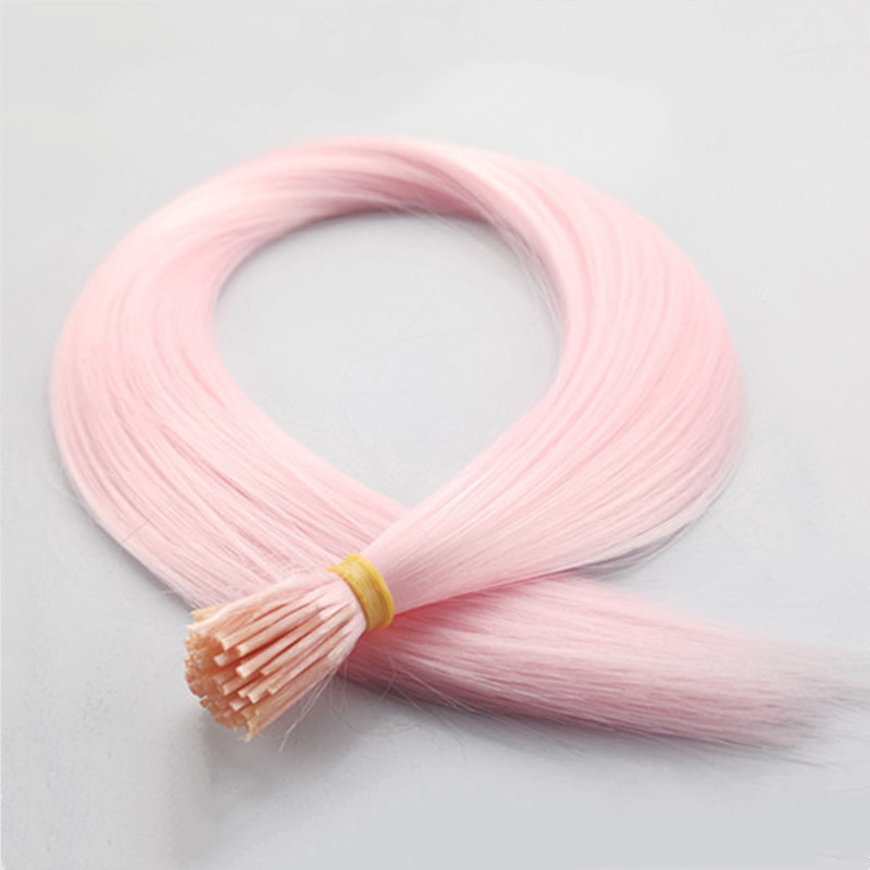 Foreign trade cross-border exclusive for Europe and the United States colorful stick hair color hair extension bundle high temperature silk seamless invisible stick hair set