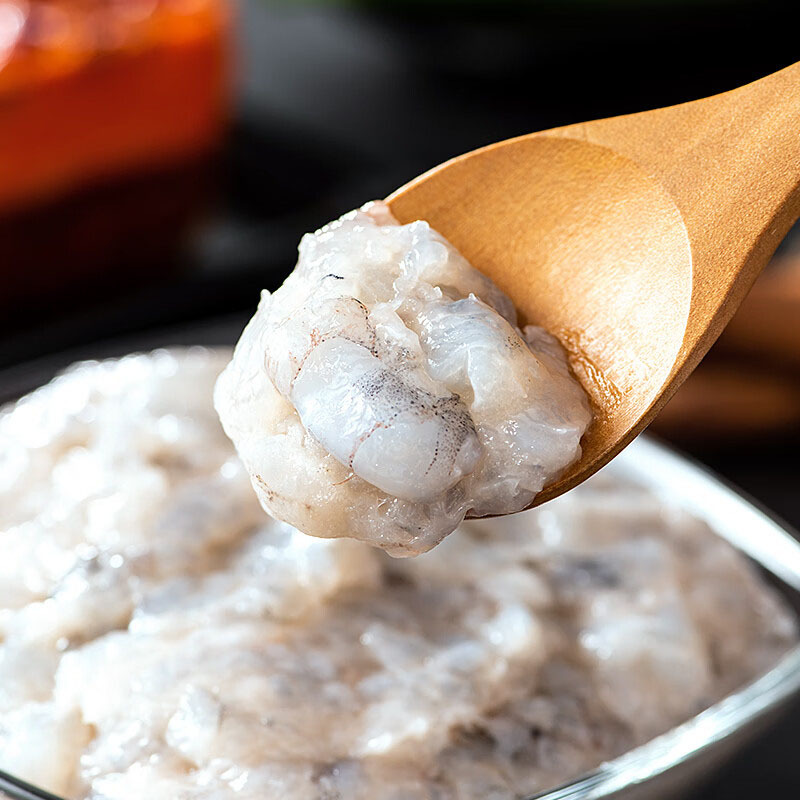 FActory Direct SAles Beibu BAy 2A green Shrimp Slide 500g HAndmAde Hot Pot Ingredients Fresh Shrimp Pure Shrimp Slide 95 Whole Box WholesAle