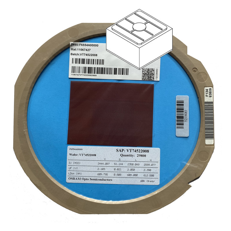 Светодиодное красное декоративное освещение Osram светодиодный красный световой чип 610Нм светящийся чип кнопки подсветки