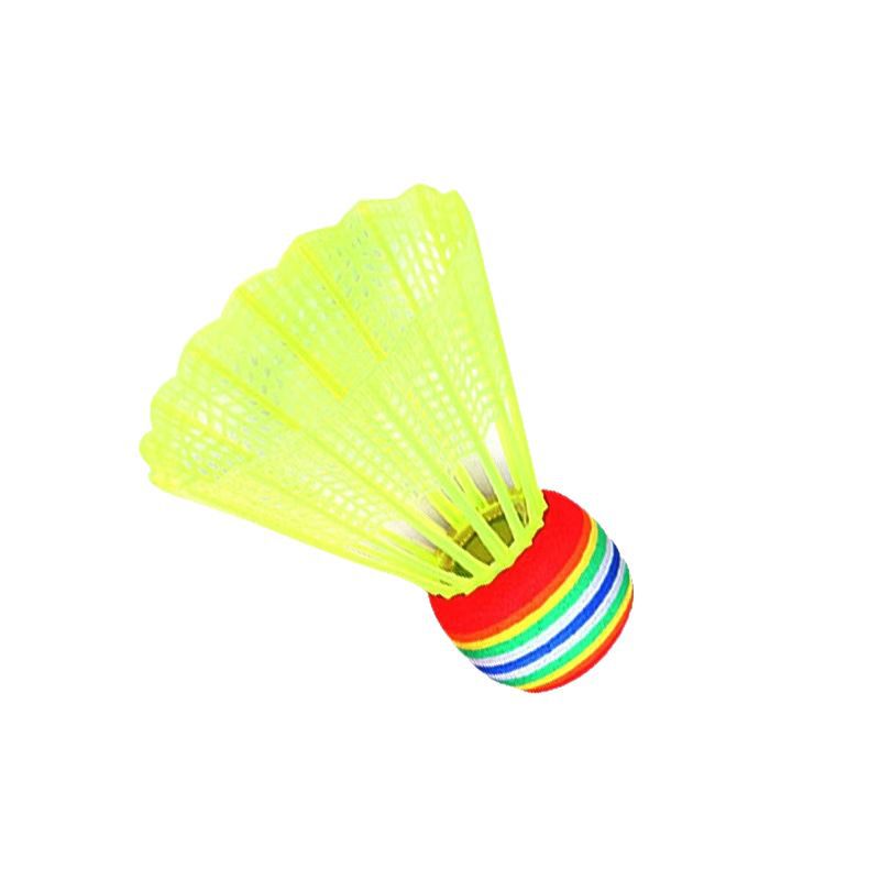 Children's big head color plastic badminton environmental protection material rainbow ball badminton children's shooting indoor special