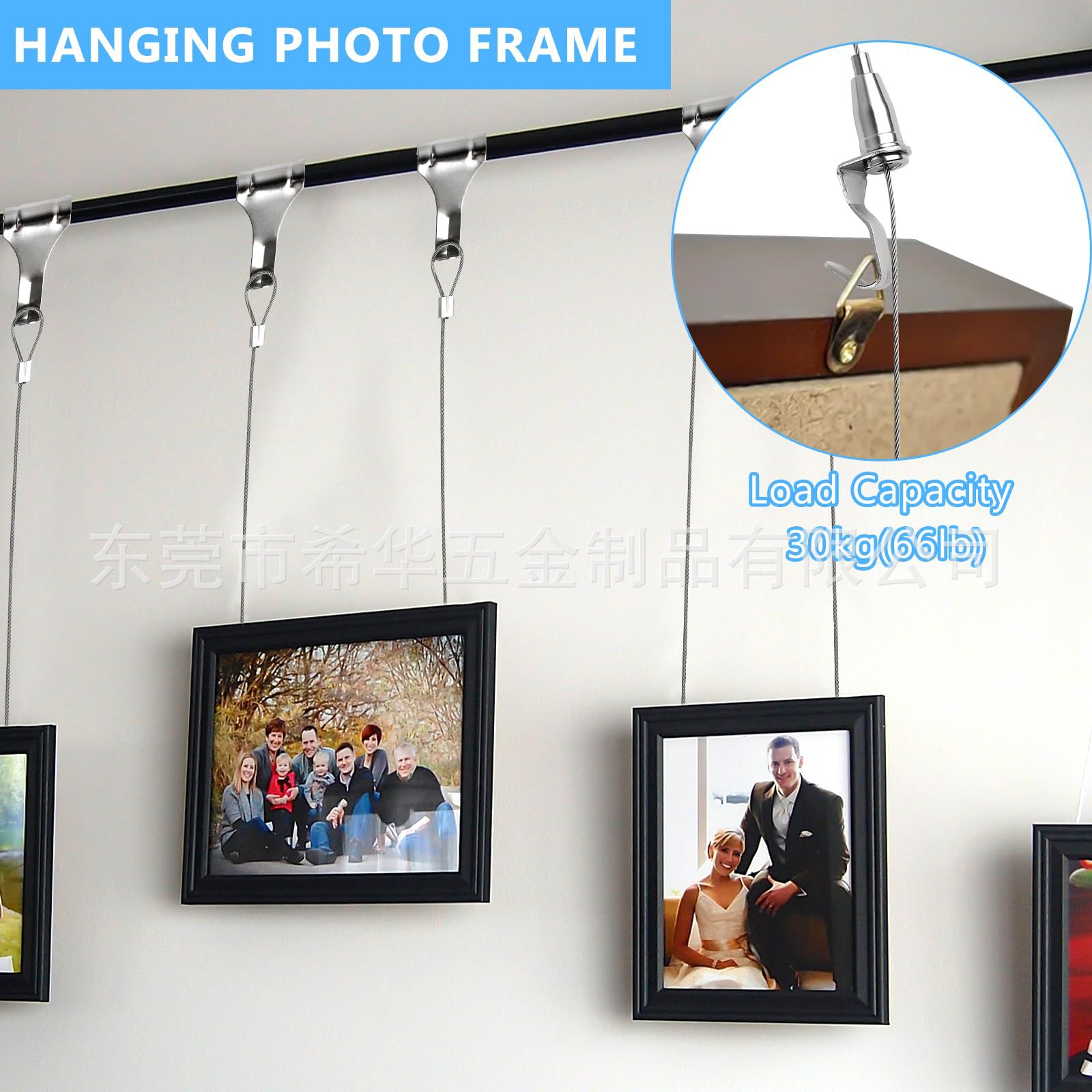 Wire Rope Hangers Track Art Museum Hanging Rope Hook Code Hanging Rope Book Gallery Exhibition Decorative Painting Hanging Line Hook