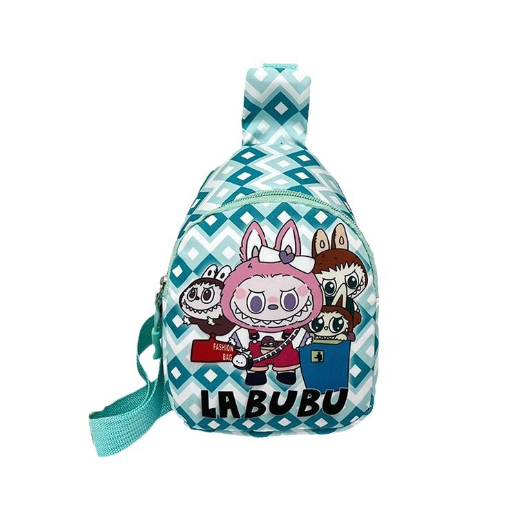 Children's Chest Bag New Cute Primary School Student Crossbody Bag Cartoon Print Boys and Girls Casual Travel Shoulder Coin Purse