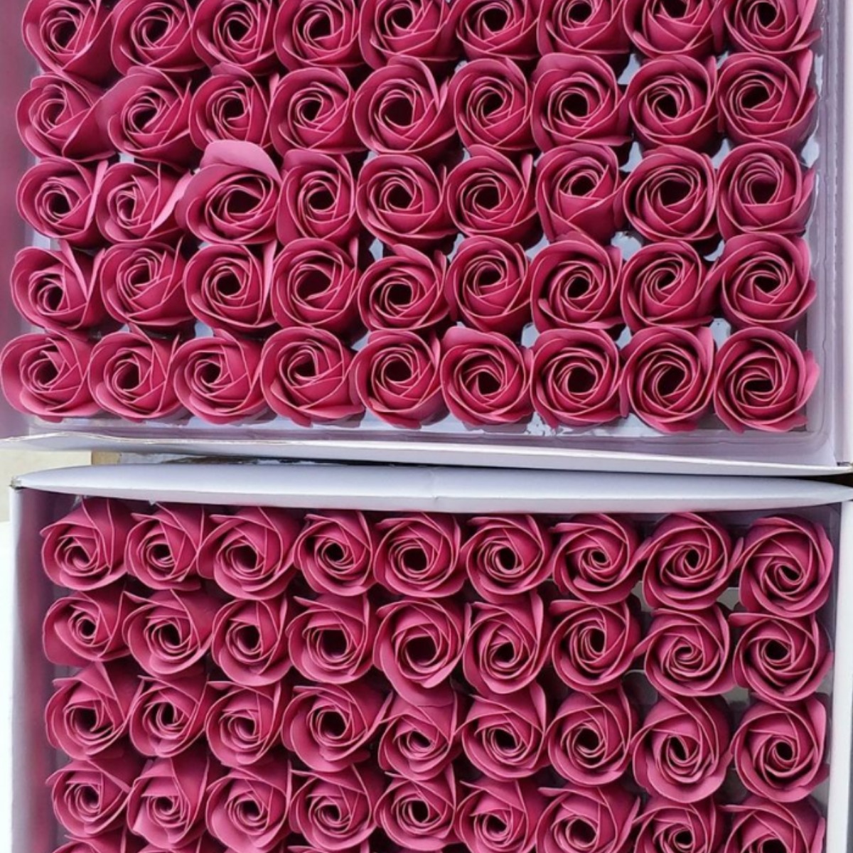 Yiwu Source Manufacturer Wholesale Without Base, 4.0/3.5cm Soap Flower Soap Flower Head, Rose Flower Head,