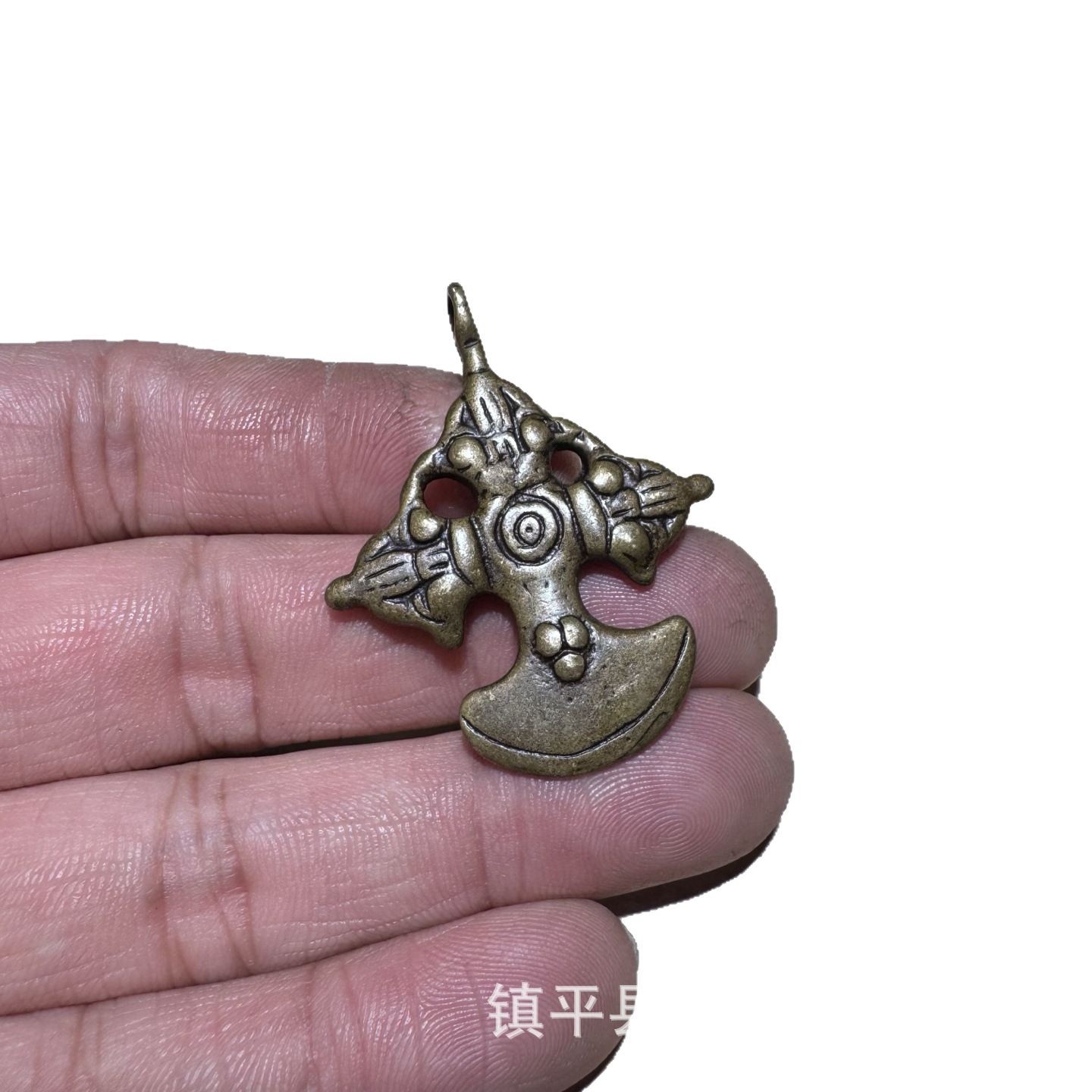 Xizang Brass King Kong Yue Dao