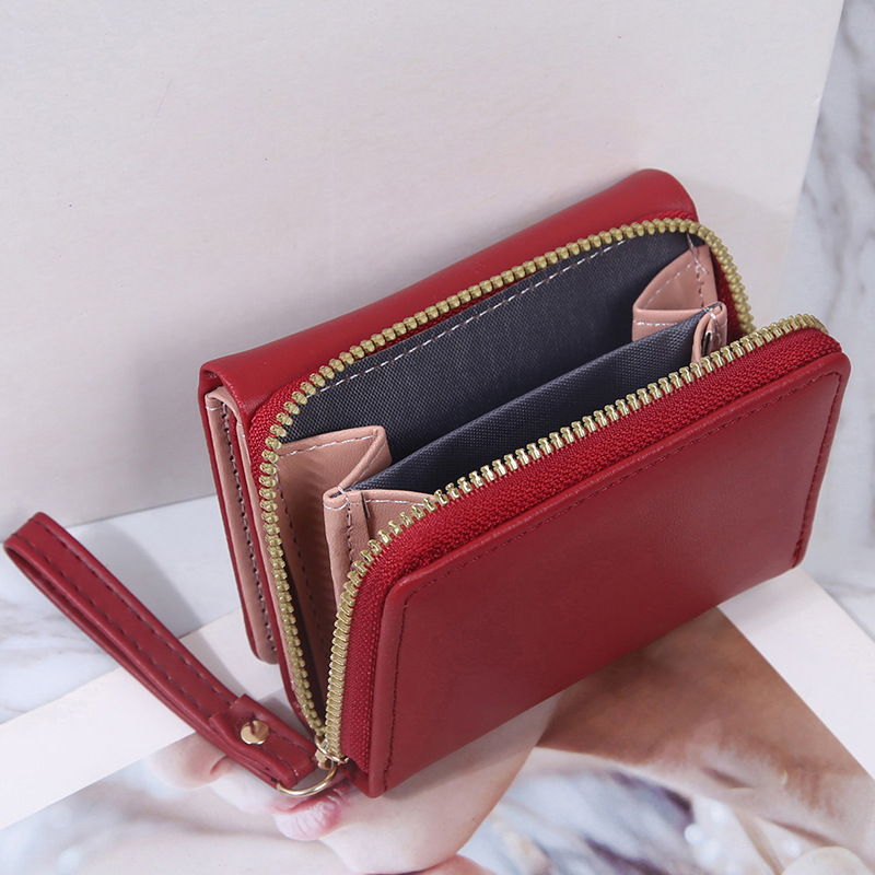 Women's Handbag Wallet Lightweight Short Antler Wallet Mini Card Bag Coin Purse 2-in -1 Fashion 30% Fold Wallet